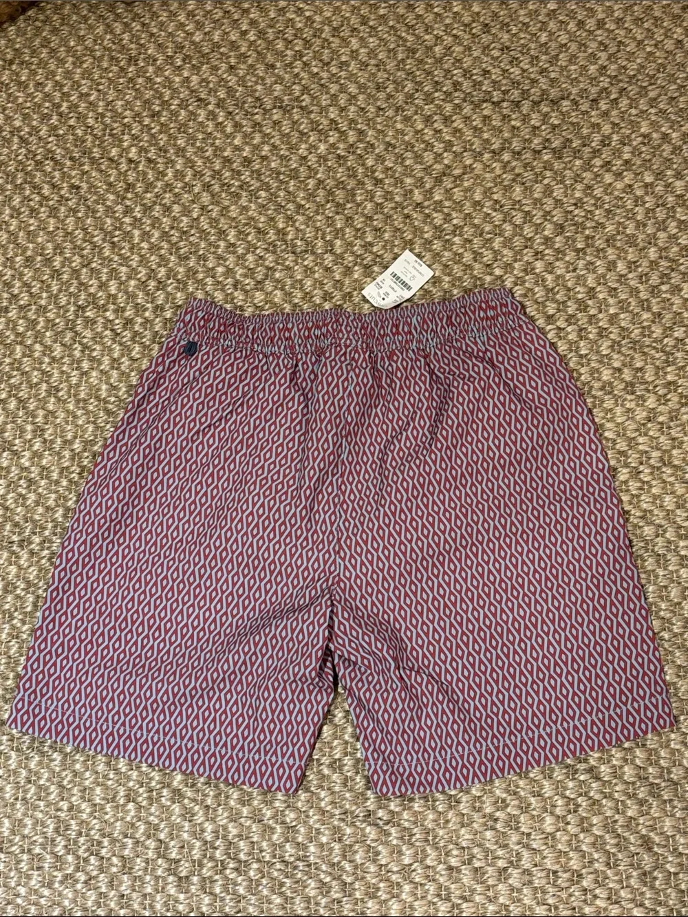 JCrew Red and blue Geometric Kids Swim Trunks